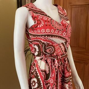 Vintage Talbots Sleeveless V Neck Lined Dress